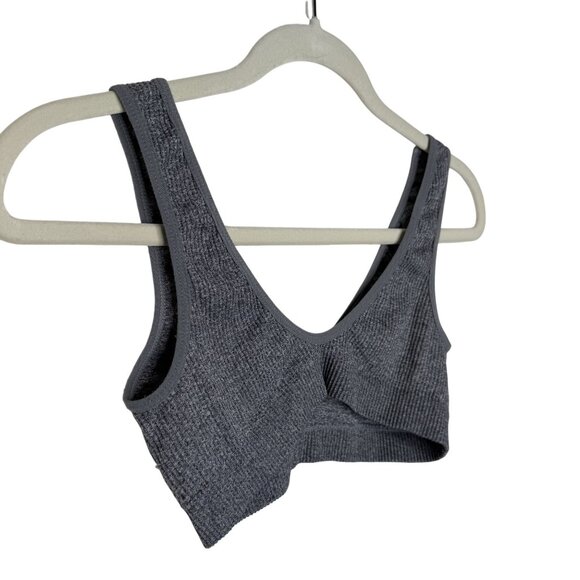 Thirdlove Gray Ribbed Sports Bra, S - Picture 4 of 5